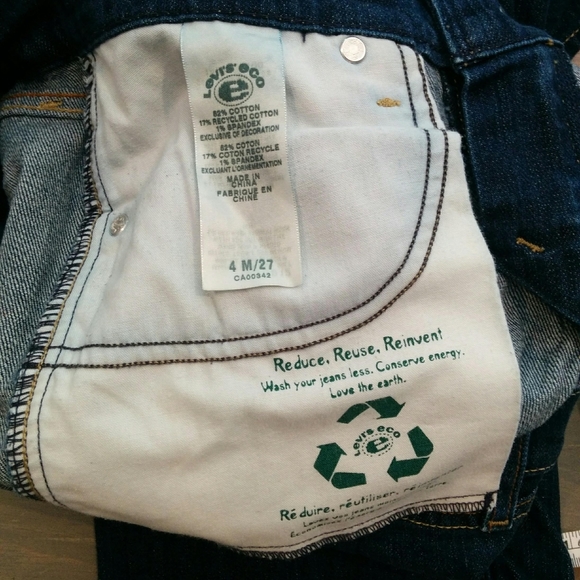 Levi's Eco Bootcut Jeans Size 4/27 - Picture 6 of 9